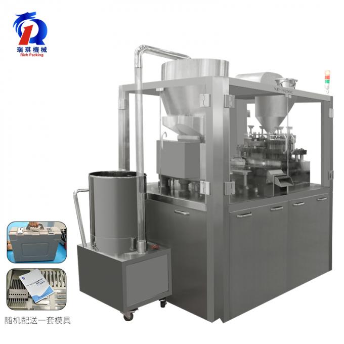 14KW Automatic Powder Filling Machine , Hard Empty Capsule Filling Equipment 0