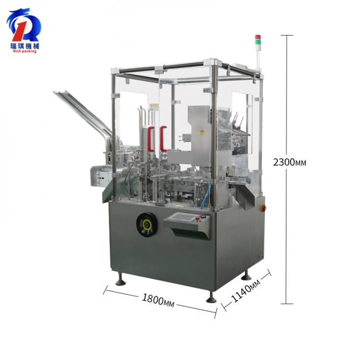 Fully Automatic Cartoning Machine 2150*1140*1800mm CE ISO SGS Certificated 0