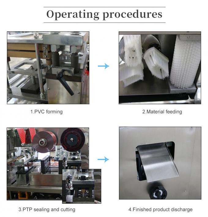Dpp 160L Liquid Pack Blister Packaging Machine , Liquid Filling And Sealing Packing Machine 10
