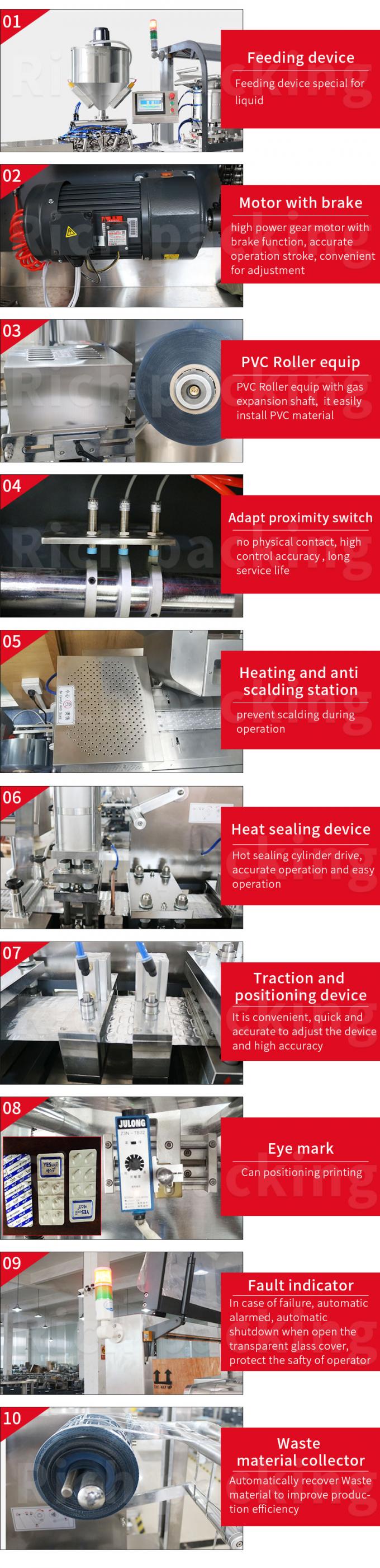 Liquid Portable Hair Care Products Blister Packing Machine Automatic Dpp 160L 1