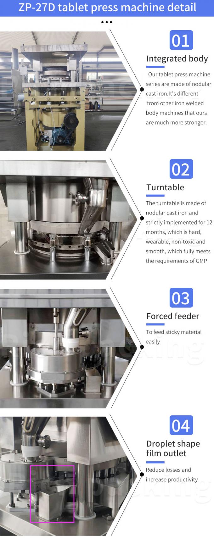 Zp 27D 25mm Diameter Rotary Auto Tablet Maker Machine / Tablet Presser 1