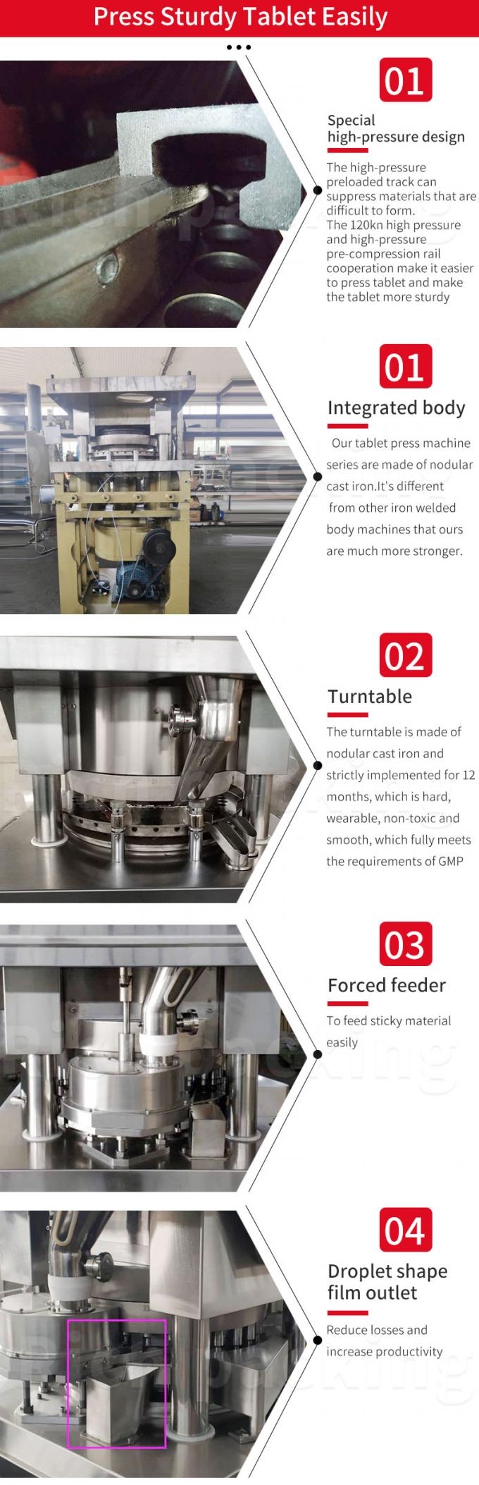 ZP-27D Automatic Rotary 25mm Vitamin Effervescent Tablet Press Making Machine 0