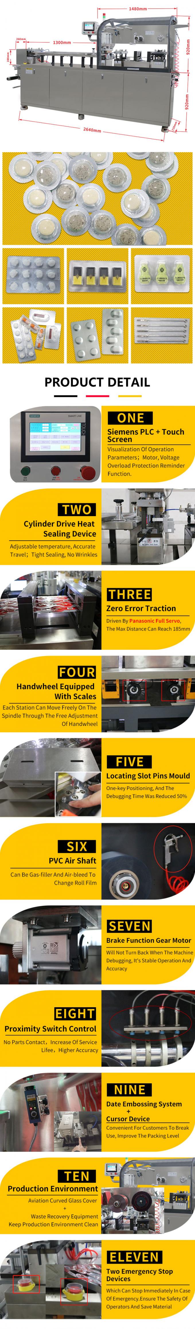 260s Flat Plate Liquid Ketchup Blister Packaging Machine For Chocolate Honey Jam 1