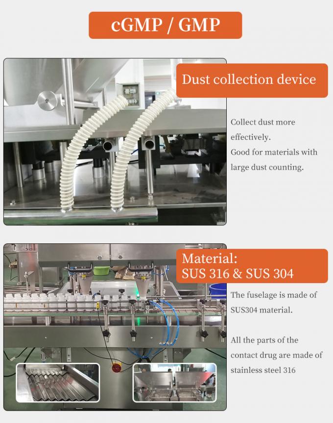 Electric Capsule Counting Machine Fully Automatic High Capacity 460000 Grains/H 1