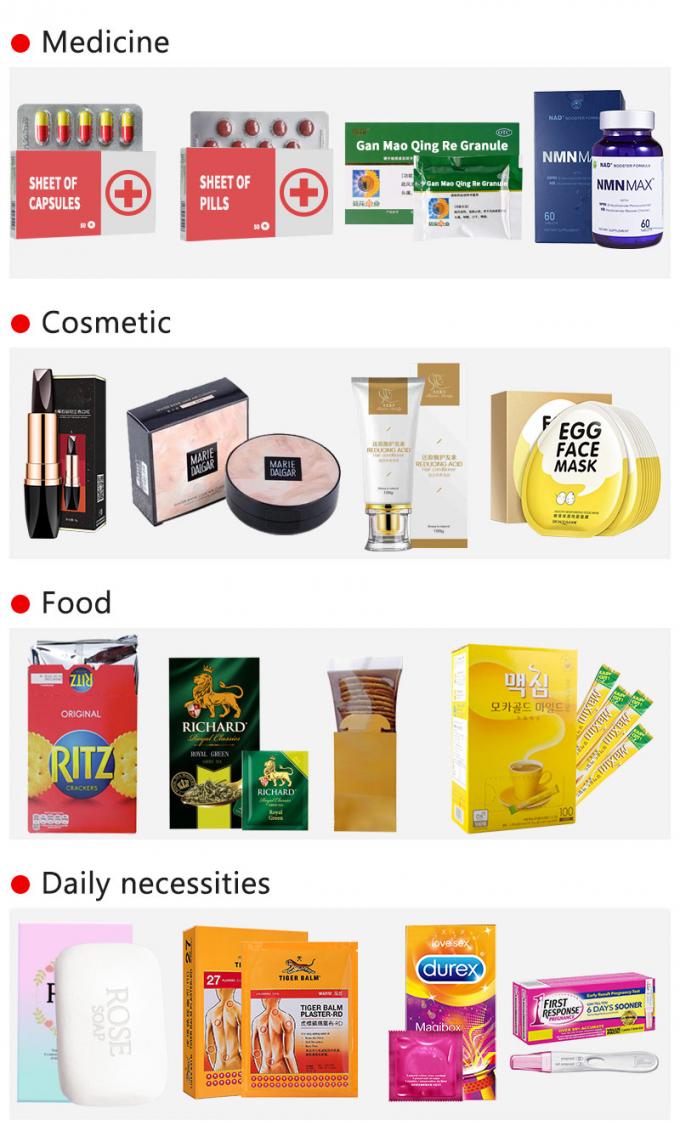 Automatic Carton Box Packing Machine For Pill Tablet Capsule Blister 1