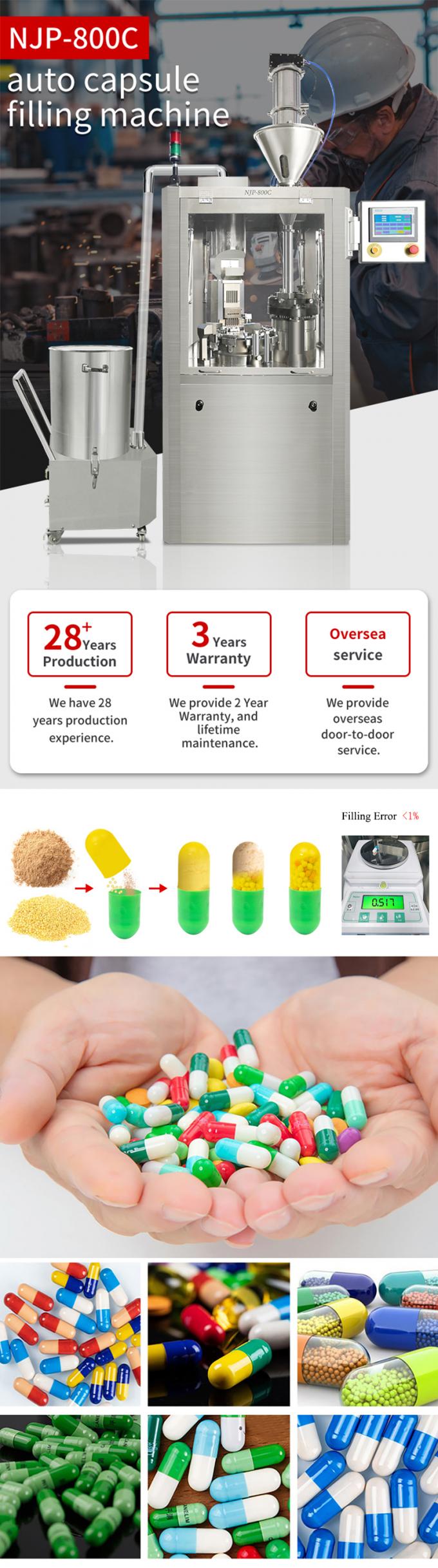 Automatic Capsule Powder Filling Machine Pharmaceutical Automatic 0