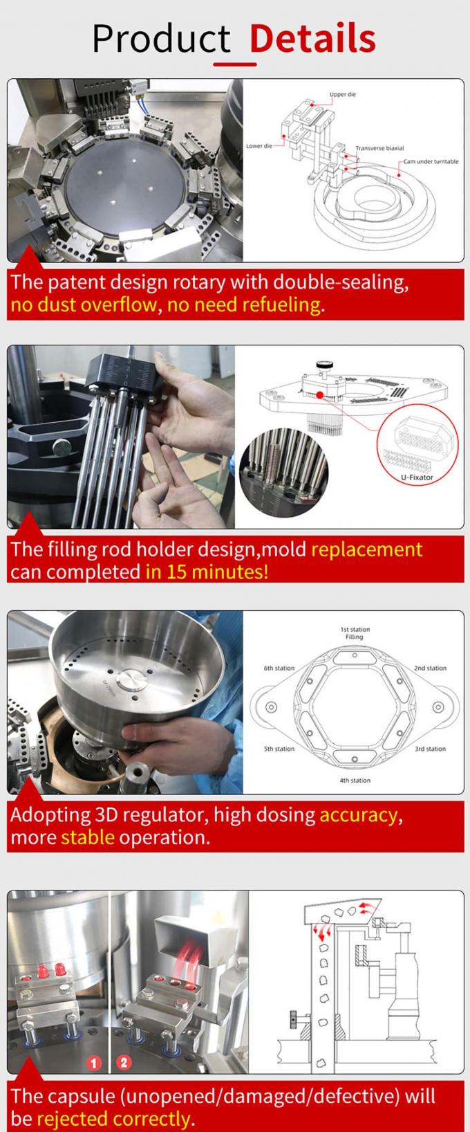 Automatic Capsule Powder Filling Machine Pharmaceutical Automatic 1