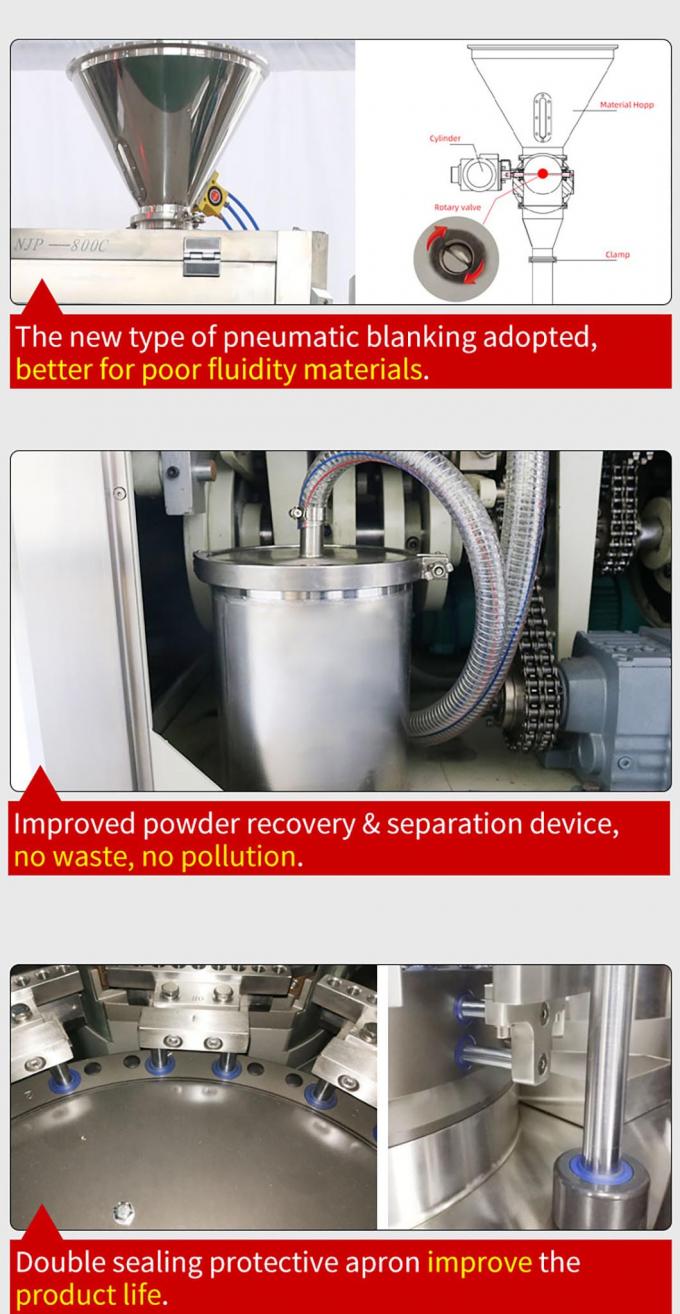 NJP 800 Capsule Powder Filling Machine Automatic Pharmaceutical 1