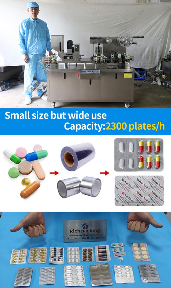 Blister Packing Machine DPP Automatic Mini Small Flat Plate Pill Capsule Tablet 0