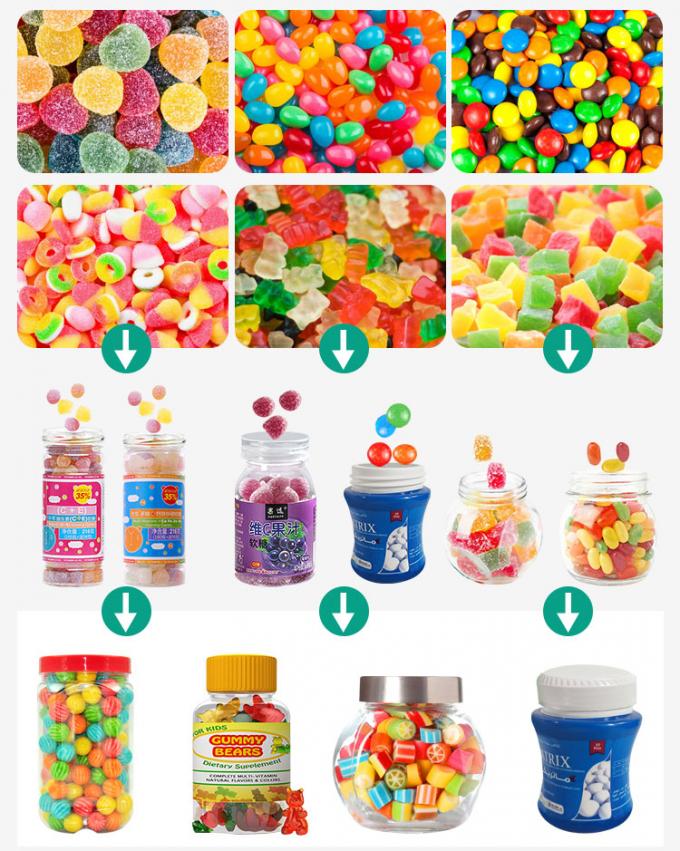 Gummy Bear Soft Candy Sweets Counter Counting Machine 80 Bottles/min Automatic 1