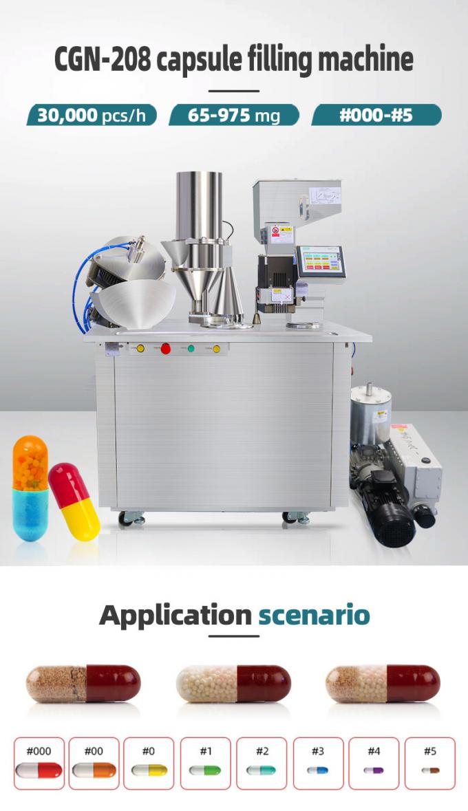 Pharmaceutical Empty Capsule Filling Machine / Semi Auto Capsule Filler Machine 0