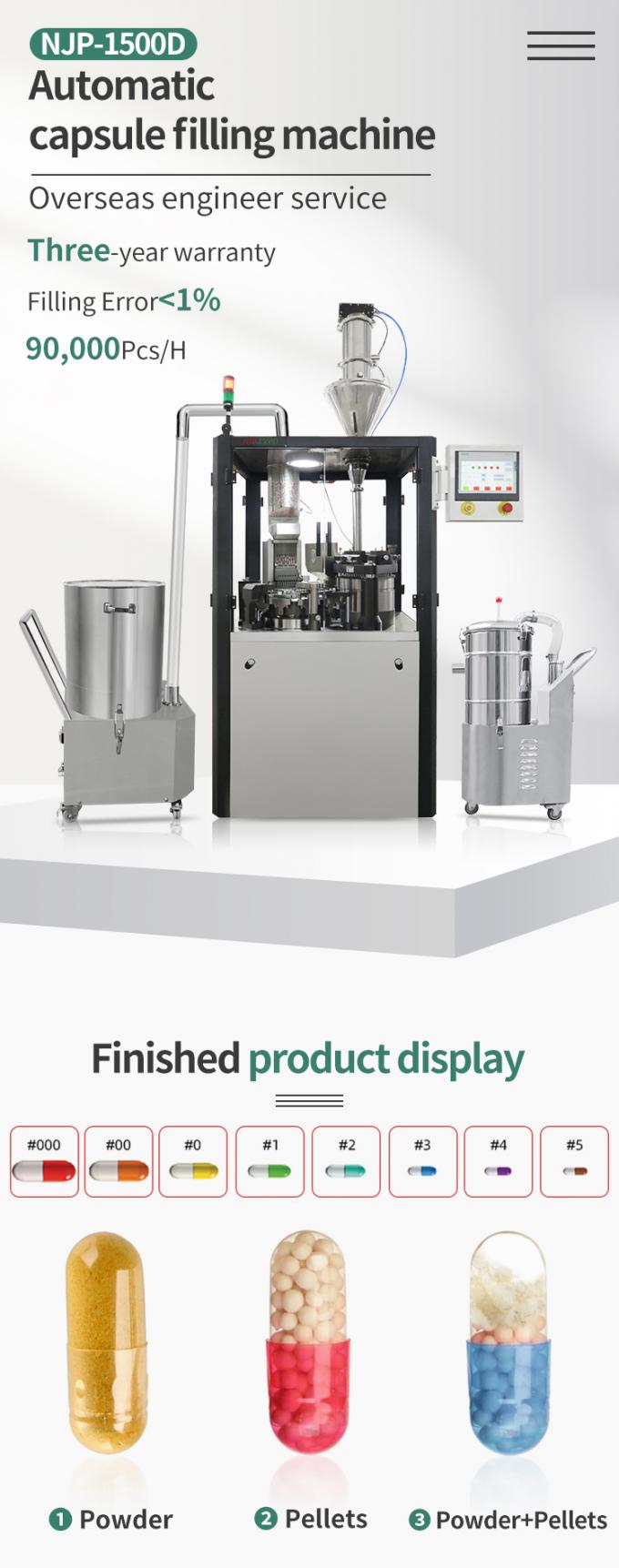 Automatic Capsule Filling Machine For Powder Filling Transparent Capsule Machine 0