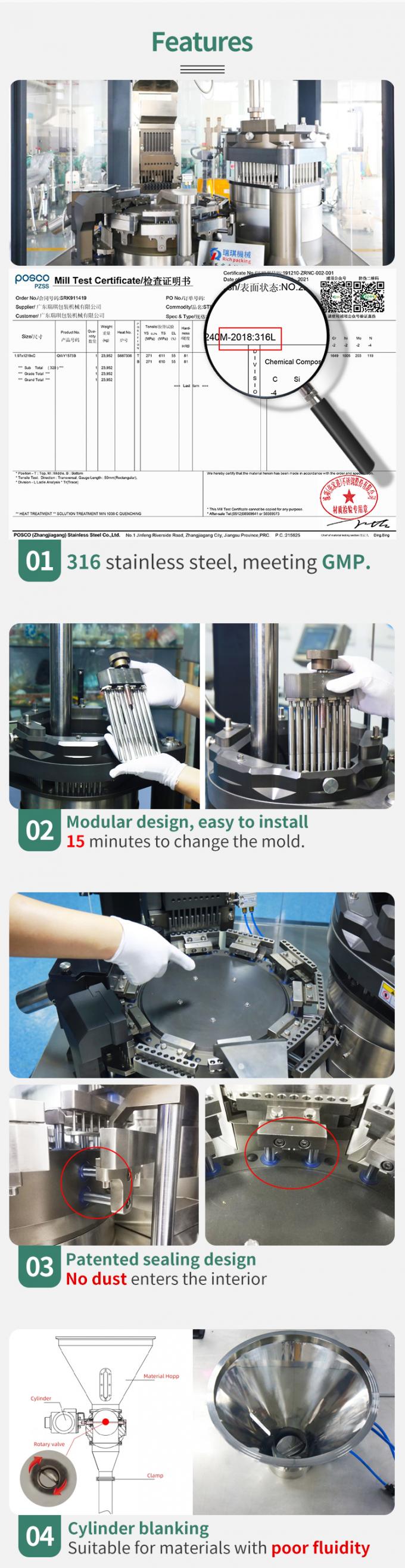 Automatic Capsule Filling Machine For Powder Filling Transparent Capsule Machine 1