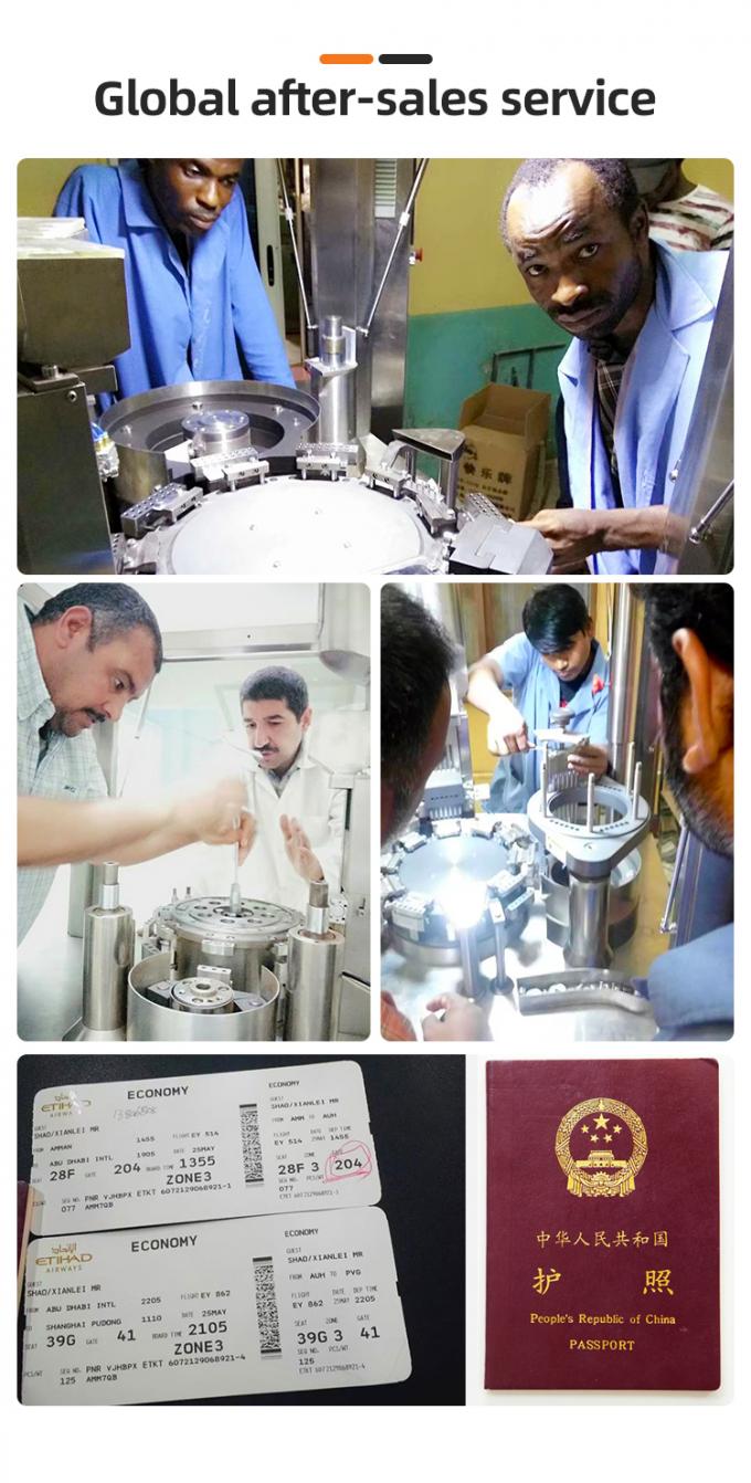 Semi - Automatic Capsule Filling Powder Machine Capacity 15000-28000 Pcs/H 2