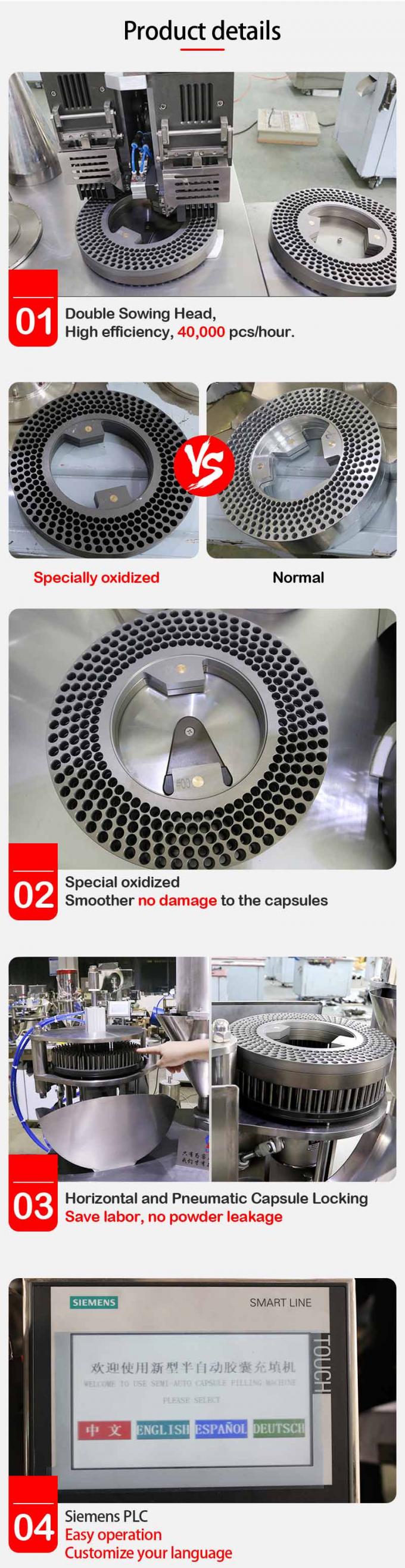 CGNT 209 Double Loader Semi Automatique Pharmy Capsule Filling Machine 1