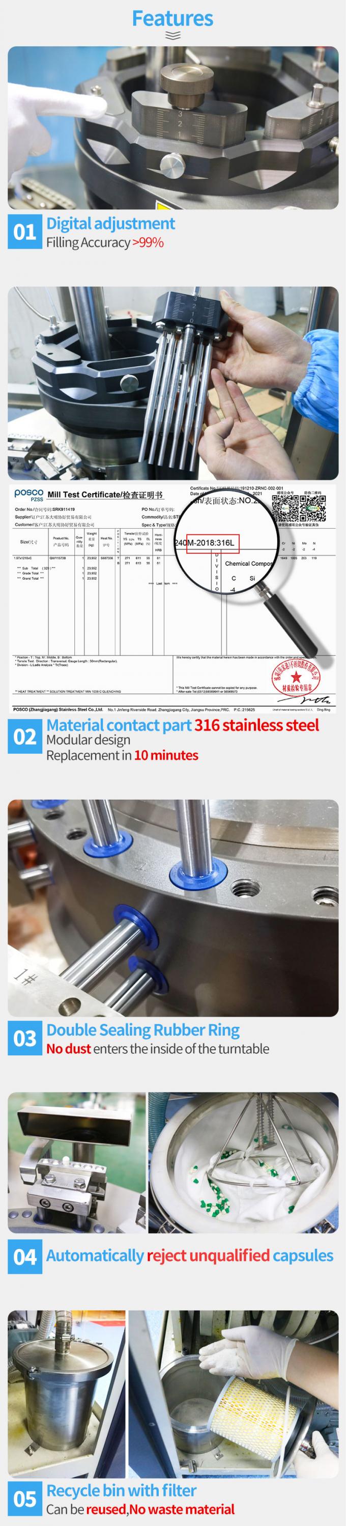 Auto Capsule Encapsulation Machinery Pharmaceutical Capsule Filling Machine 1