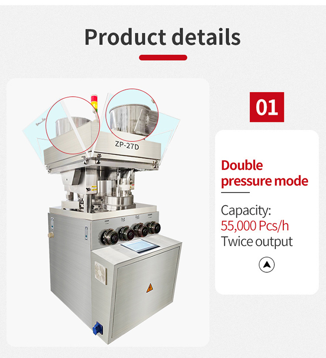 Convenient To Change Mold Zp 27D 120kn Large 25mm Tablet Press Machine 1