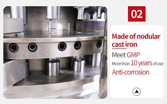 Convenient To Change Mold Zp 27D 120kn Large 25mm Tablet Press Machine 2