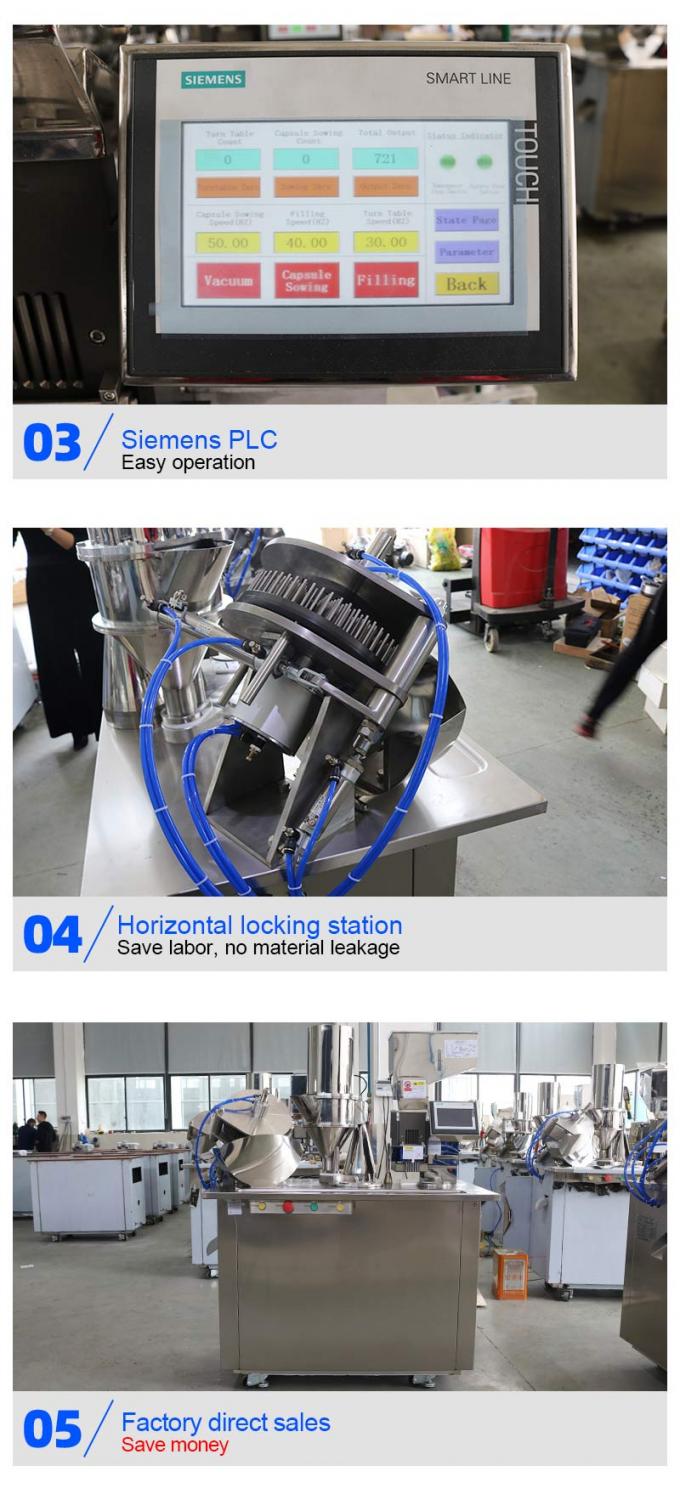 Semi Automatic Gel Vegetable Halal Hard Capsule Filling Machine 2