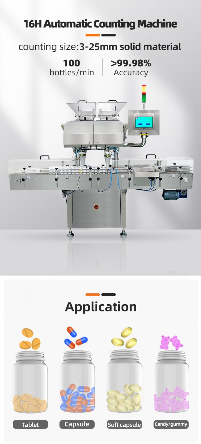 Counting Bottling Filler Machine Pharmacy Automation Vision Inspec 0
