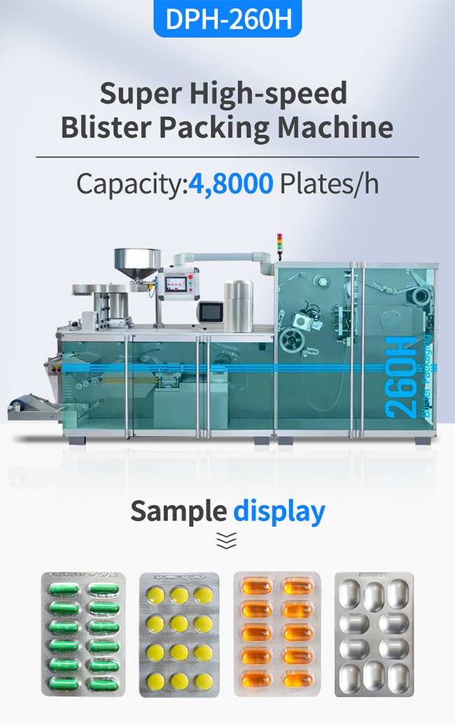 Pharmaceutical Roller Type Capsule Tablet Pill Alu Pvc Alu Alu Blister Packing Packaging Machine 0
