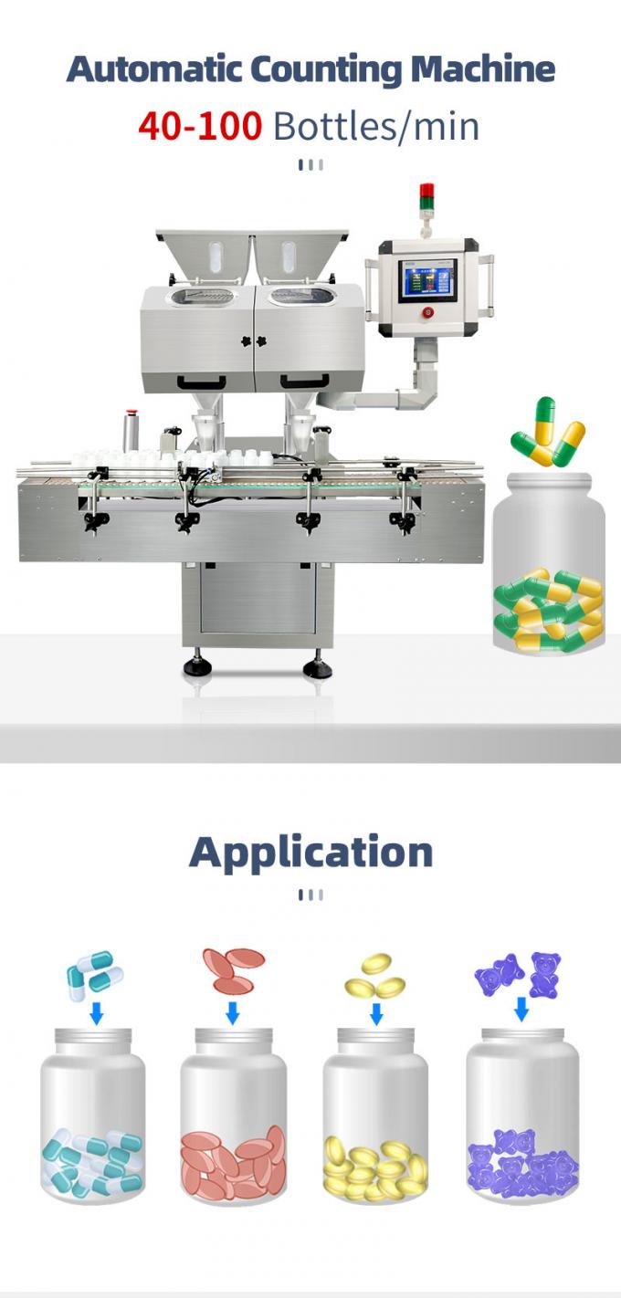 Tablet Capsule Electric Bottle Counting Machine Fully Automatic 0