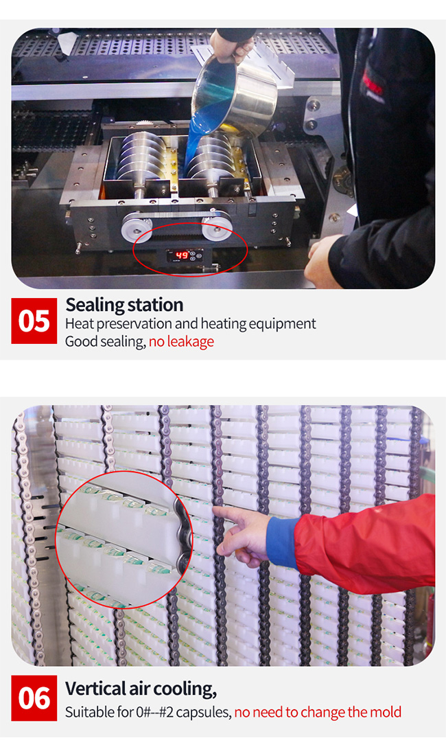 SGS Automatic Oil Filler Gelatin Capsule Liquid Filling Machine 2