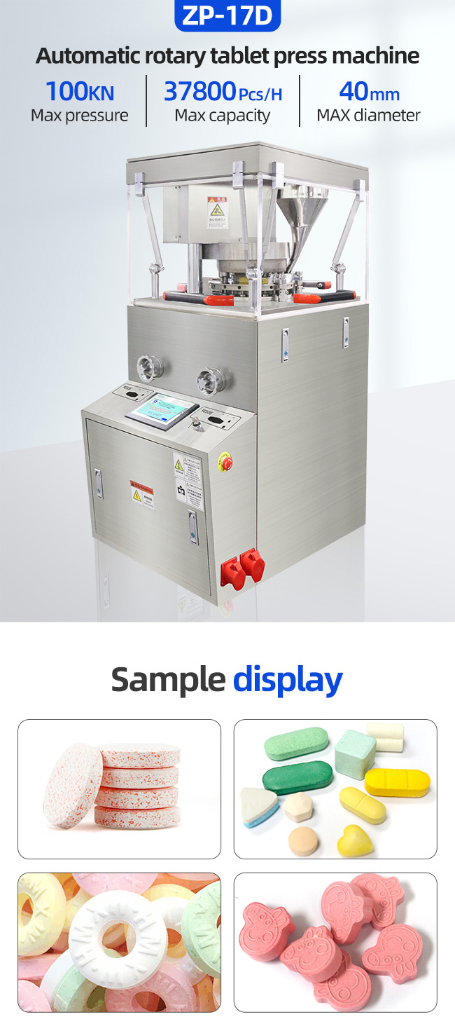 Pill Press Tablet Press Machine For Powder Zp17d Rotary Lab 0