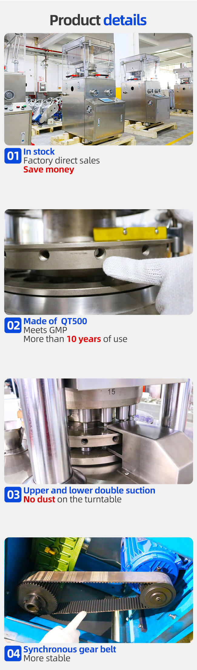 Pill Press Tablet Press Machine For Powder Zp17d Rotary Lab 1