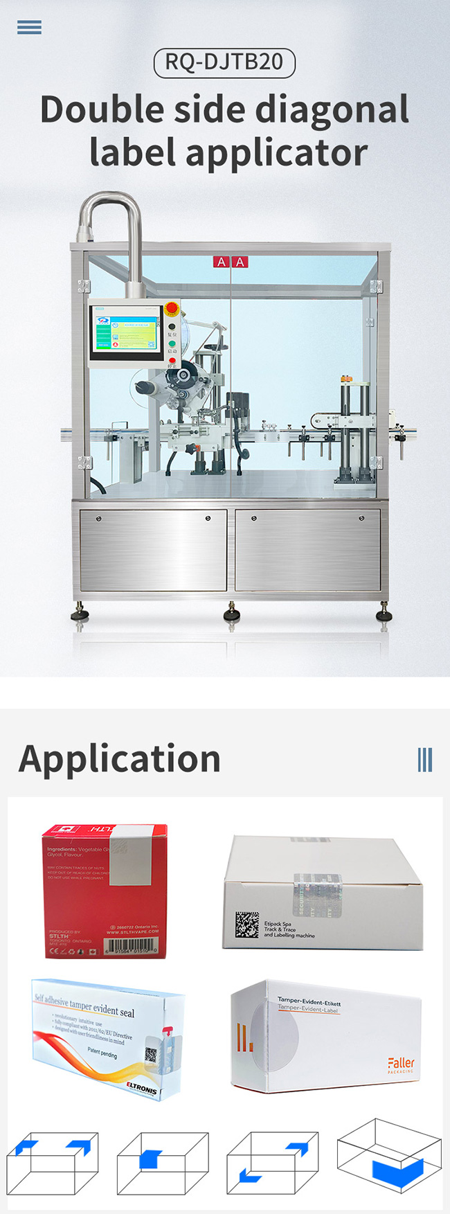 Labeling Machine For Corner Labeling Servo Motor High Speed Automatic 0