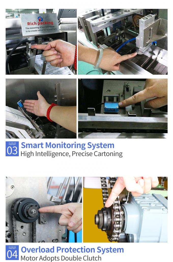 Fully Automatic Box Cartoning Machine Line For Soap Bar Mask Tea Pouch Bottle 3