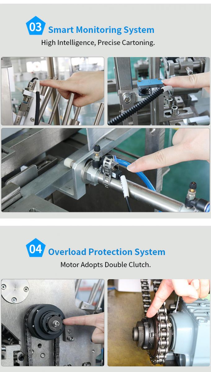 Continuous Automatic Cartoning Machine Pharmaceutical For Horizontal Box Packing Blister 2