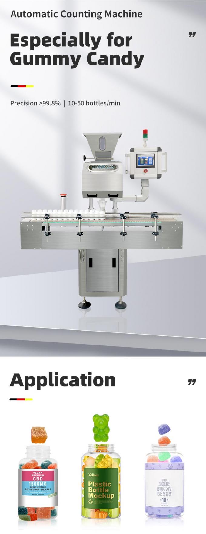RQ-DSL-8 Automatic Counting Machine Vibrating Bottling Gummies Bear 0