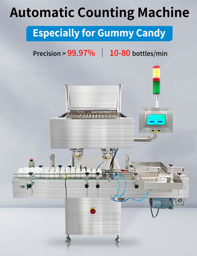 16 Channel Auto Automatic Counting Machine Electronic Bottling Milk Tablet Candy Chewing Gums 0