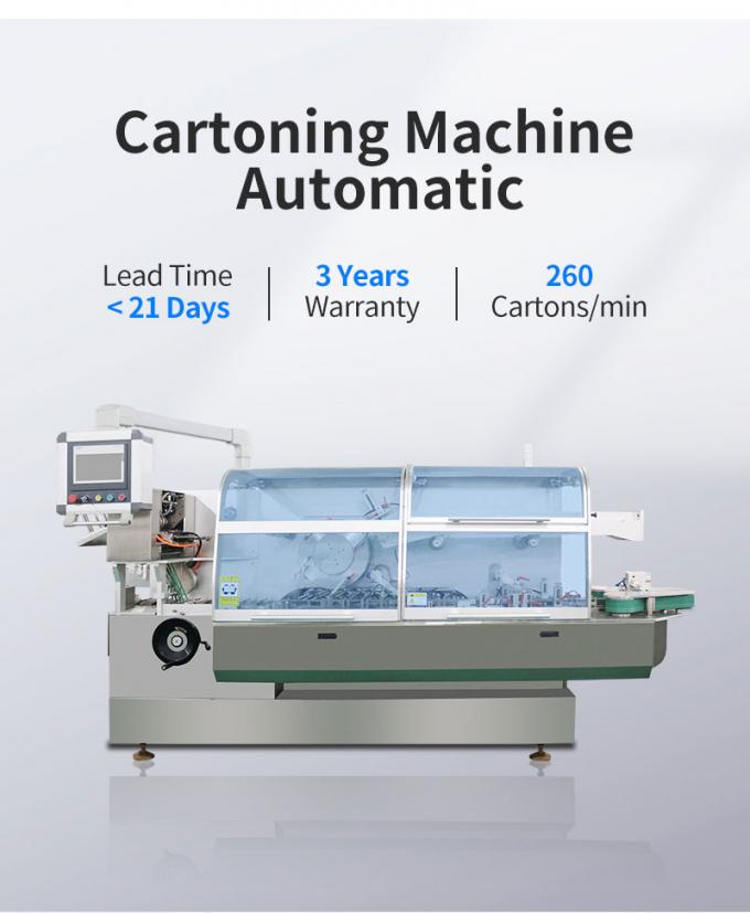 Medical High Speed Cartoning Machine For Blister Plate Sachet Bottle Tube 0