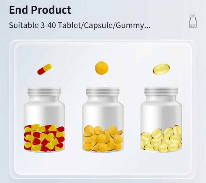 55-100 Bottles / Min Automatic Counting Bottling Machine Filling Tablet Capsule 3