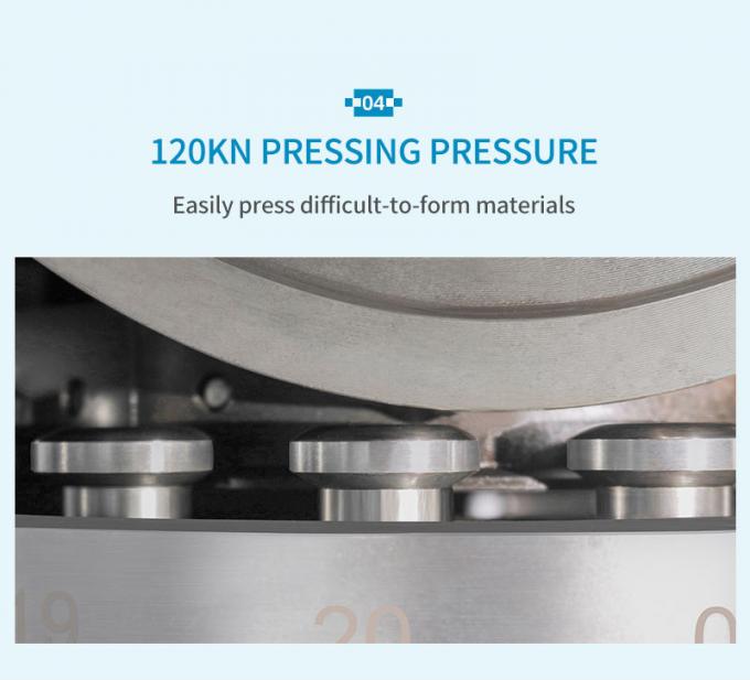 High Pressure Tablet Press Machine With GCr15 Material Of Die Max Pressure 100KN 8