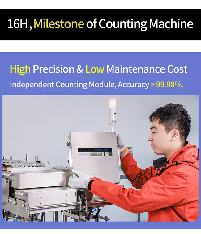 PLC Control System Automatic Counting Machine Tablet Capsule Counting Speed SUS-316L 4