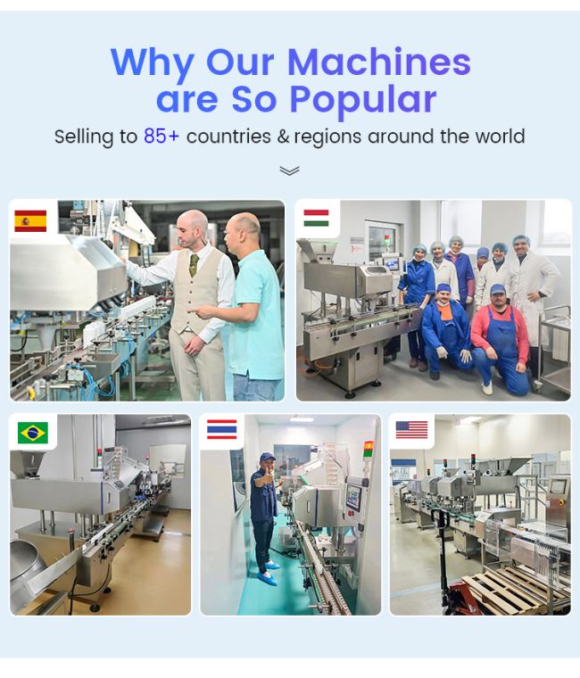 Visual Counting Bottling Machine For Tablet Capsule  35-70 Bottles/min PLC Controlled 0