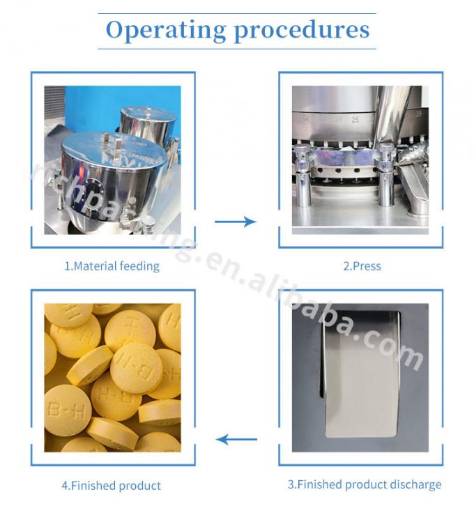 Zp 29D 25mm Diameter 100KN Double Rotary Tablet Press Machine 3