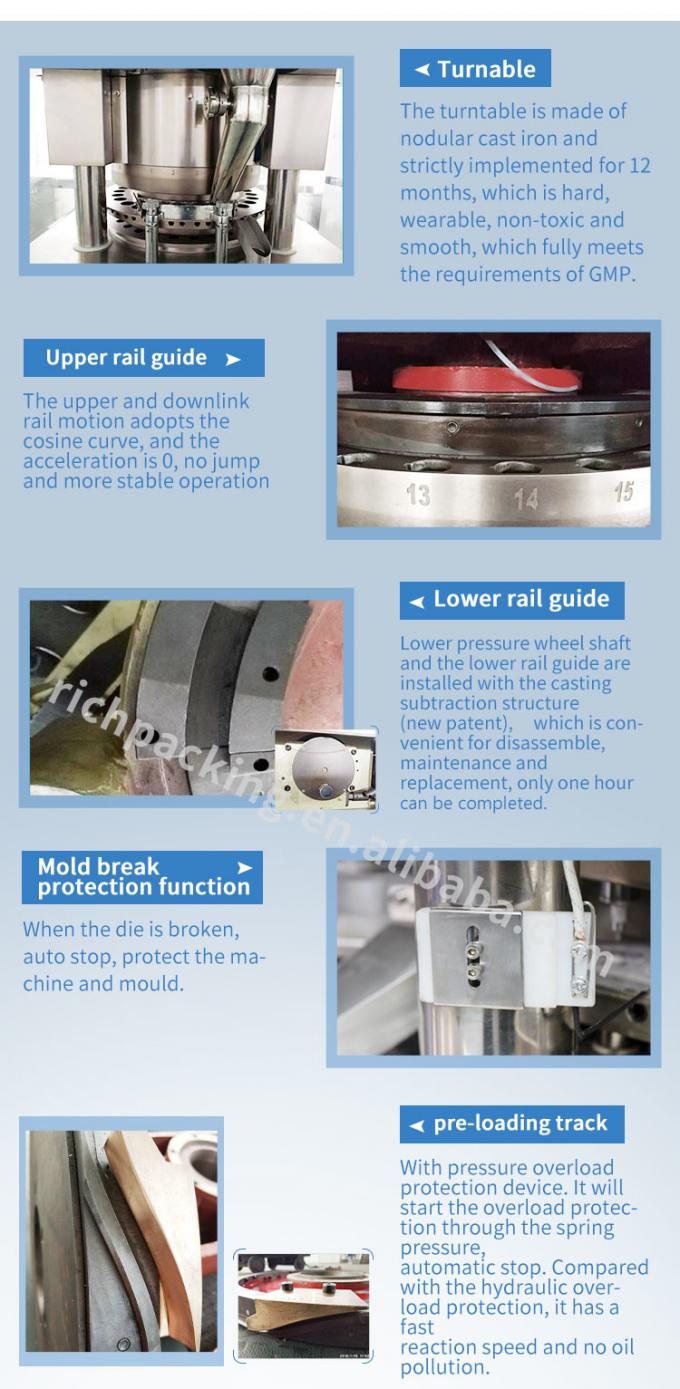 5.5kw Amoxicillin Pill Making Machine With Auto Protective Function 1