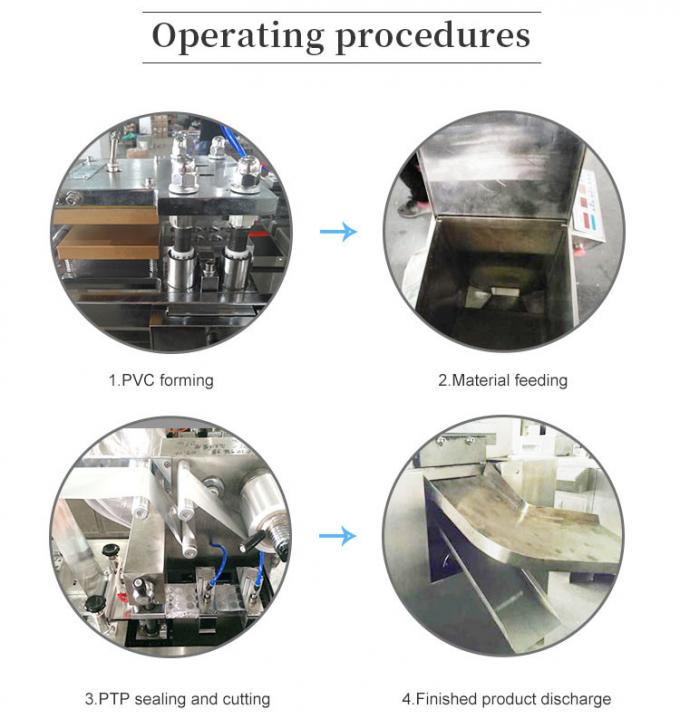 GMP Standard Alu Alu Blister Packing Machine For Capsule Tablet 3