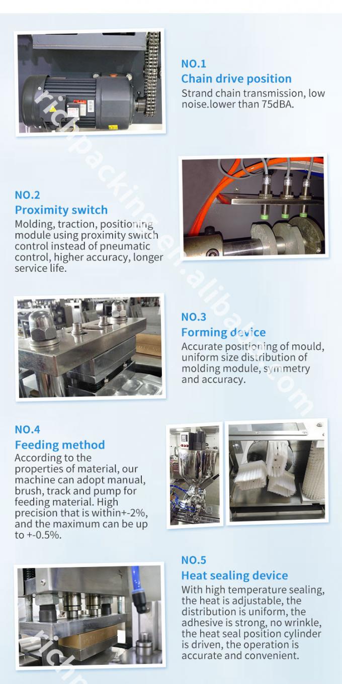 E - Cigarette Pod Capsule Tablet Pill Blister Pack Sealing Machine GMP Standard 3.8 KW 2