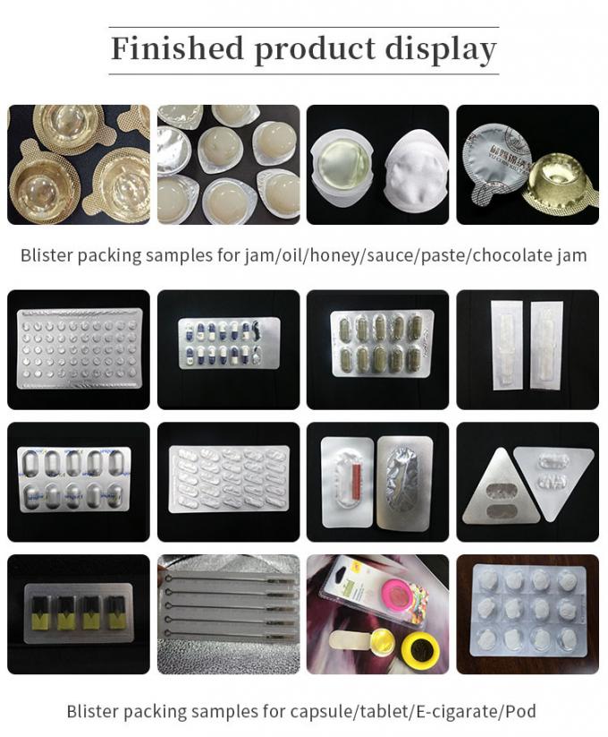 E - Cigarette Pod Capsule Tablet Pill Blister Pack Sealing Machine GMP Standard 3.8 KW 1